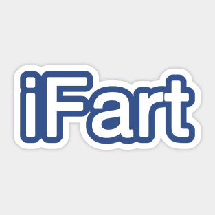 iFart funny joke design Sticker